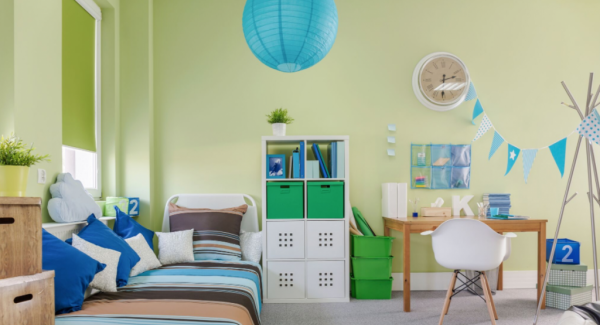 kids bedroom with furniture