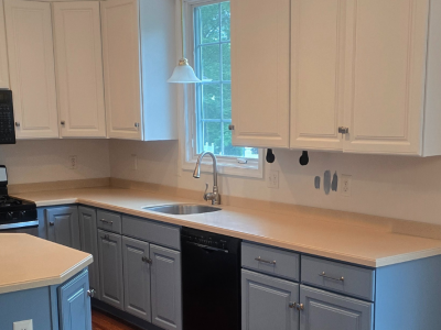 kitchen cabinets repainted