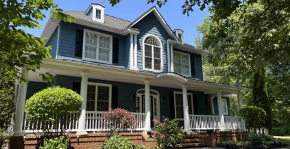 Blue Exterior Painting