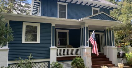 Exterior Blue House Painting