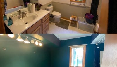 Before and After of Bathroom Painting