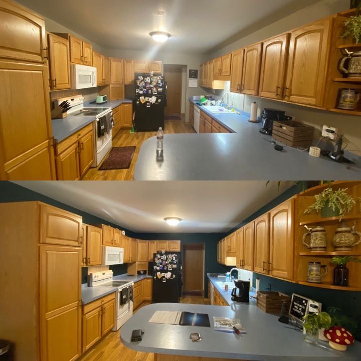Before and After of Kitchen Painting
