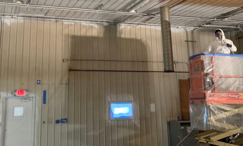 Warehouse before we started painting.