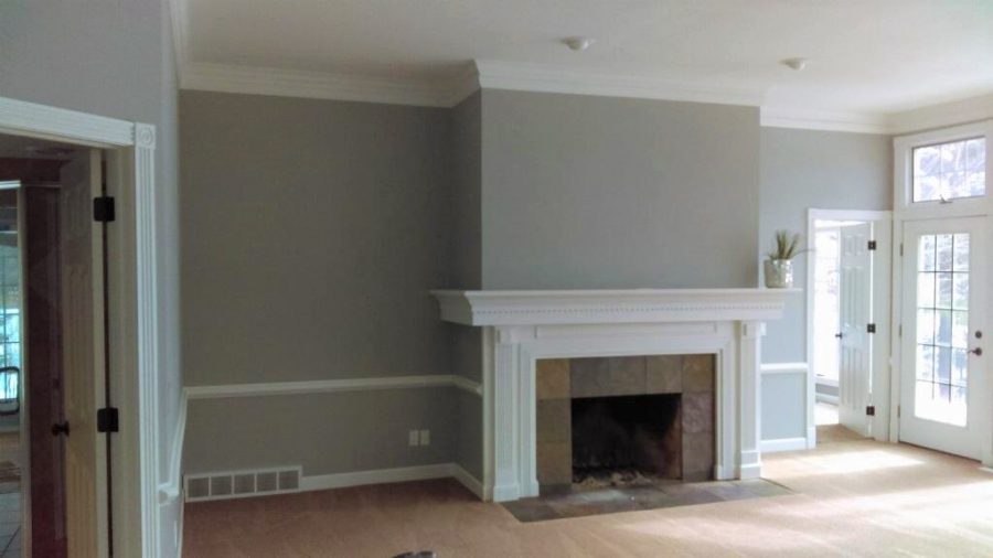 Fireplace and Mantel