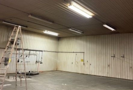 Warehouse before we started painting.