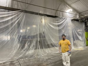 Warehouse painting with Jose