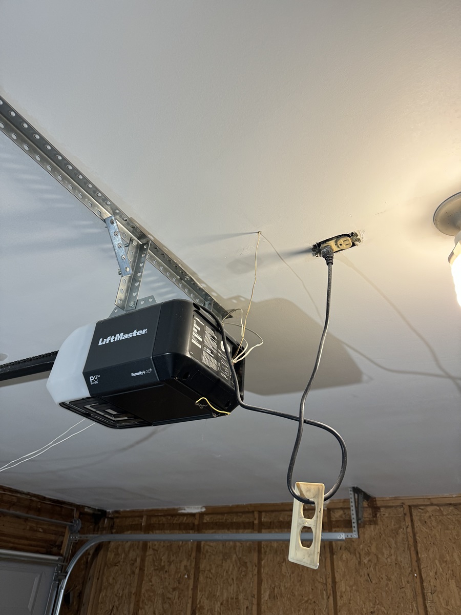 Drywall repair in garage after