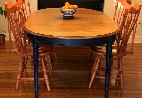 Table after refinishing project