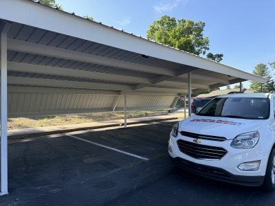 Carport painting project