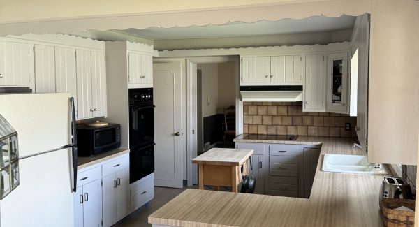 Kitchen cabinets after painting