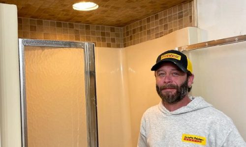 Bathroom Ceiling & Wall Restoration (After)