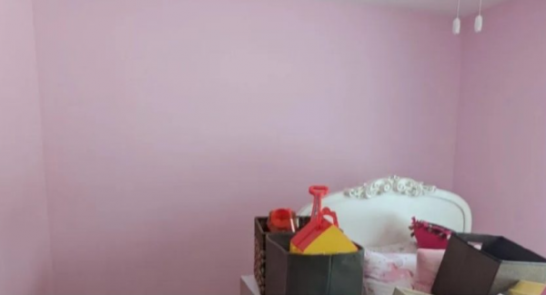 Color change, daughter's room after painting.