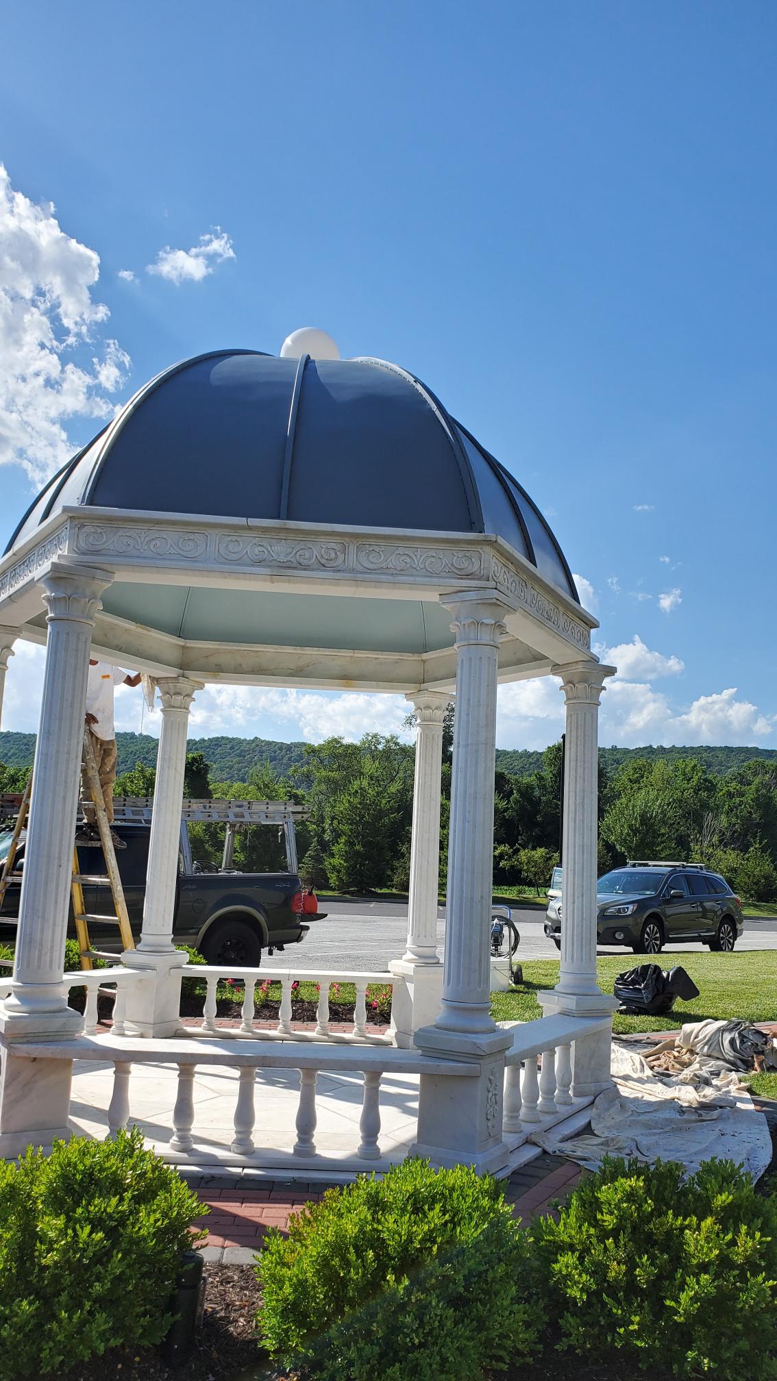 Gazebo after CertaPro Greater Lehigh Valley painting project