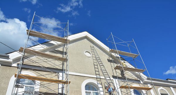 Damaged stucco repair