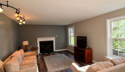 Completed Residential Living Room Painting Project in Macungie, PA - Angle 3