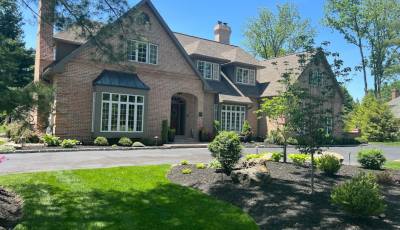 Front Angle of home in Allentown, PA, after completed residential exterior painting project by CertaPro Painters of the Greater Lehigh Valley