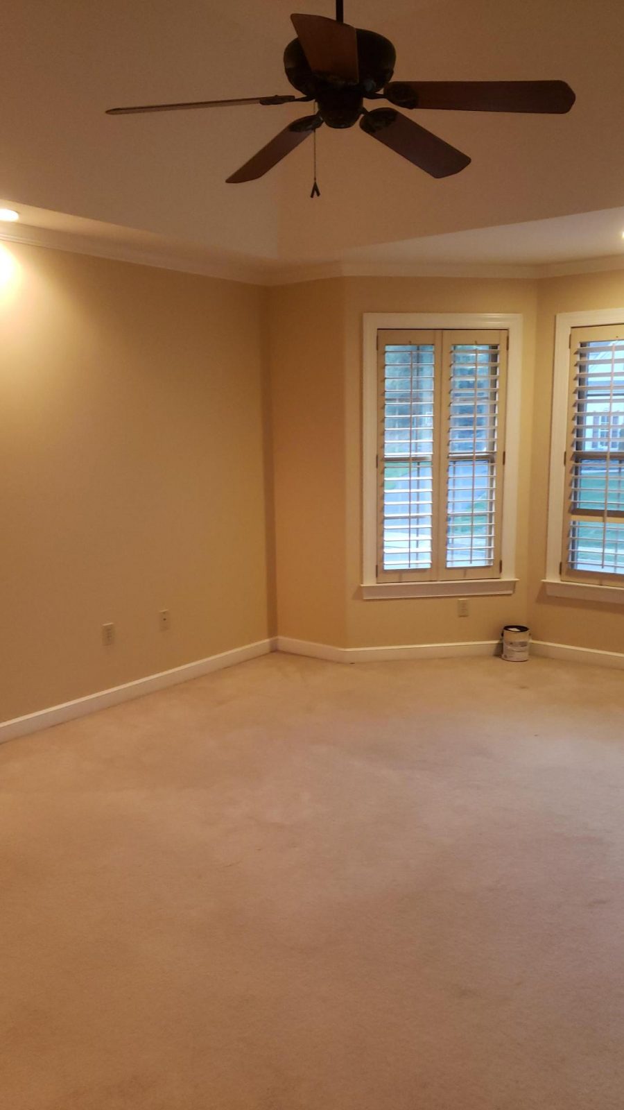 Beige Walls and windows in Easton, PA, after completed residential interior painting project by CertaPro Painters of the Greater Lehigh Valley Preview Image 1