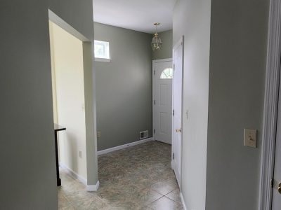Hallway in Northampton, PA after completed residential interior painting project by CertaPro Painters of the Greater Lehigh Valley - Angle 2