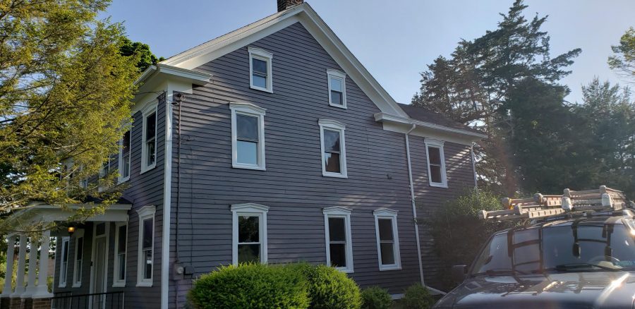 Side of home after exterior painting project Preview Image 1