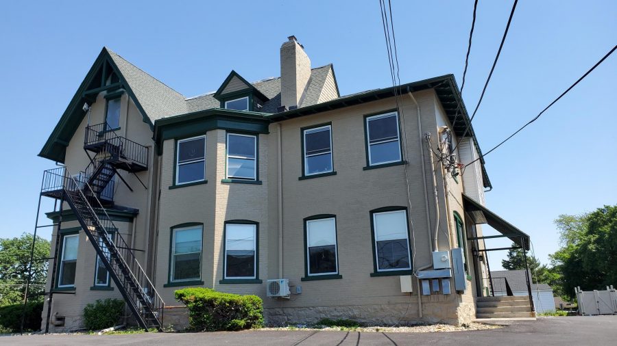 Fire Escape at Equinox Property Management in Bethlehem, PA, after completed commercial exterior painting project by CertaPro Painters of the Greater Lehigh Valley Preview Image 1