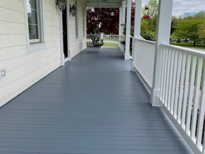 Finished Deck Staining and Painting Project in Hellertown, PA by CertaPro Painters of the Greater Lehigh Valley