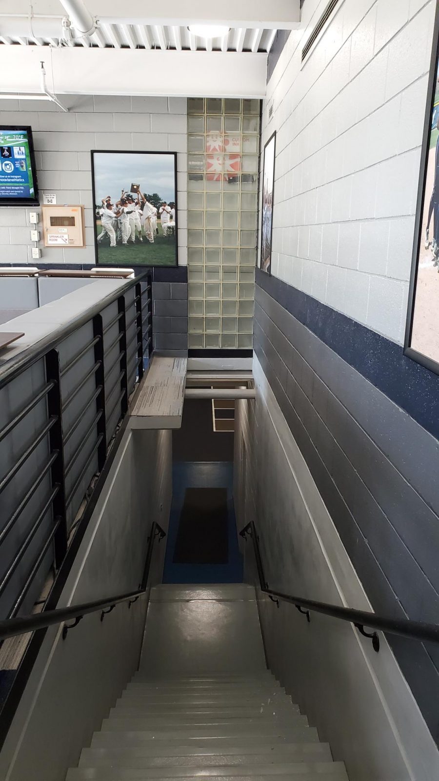 Completed commercial stairwell painting project in Briedegam Hall at Moravian University Preview Image 1