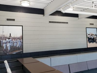 Completed commercial interior painting project at Moravian University Briedegam Hall