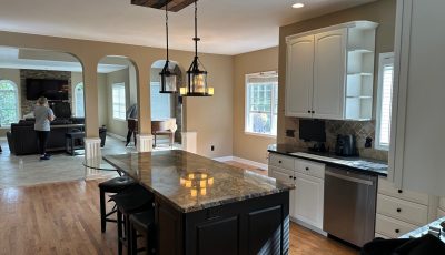 Completed residential interior painting project in Center Valley, PA