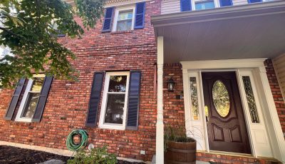 Front of house in Allentown, PA, after completed residential exterior painting project by CertaPro Painters of the Greater Lehigh Valley - Angle 2