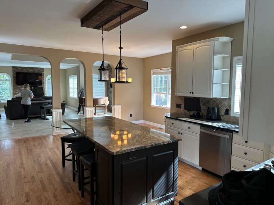 Completed residential interior painting project in Center Valley, PA