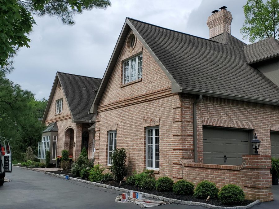 Side Angle of Completed Residential Exterior Painting Project in Allentown, PA, by CertaPro Painters of the Greater Lehigh Valley