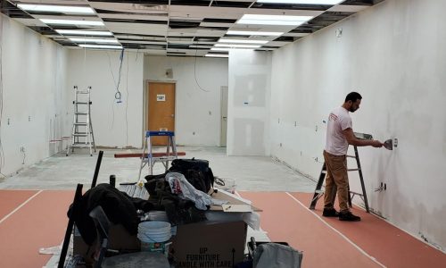 Main Walls Primed - During