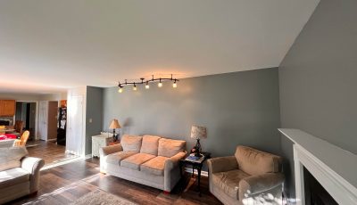 Completed Residential Living Room Painting Project in Macungie, PA - Angle 4