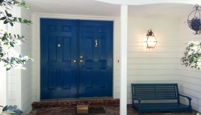 blue doors