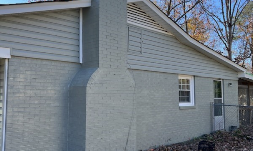 Residential Exterior Brick Painting