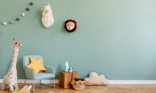 Lightly Furnished Nursery Painting