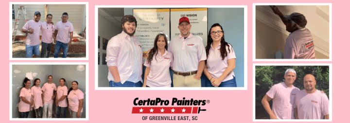 CertaPro Painters of Greenville East, SC Paint It Pink 