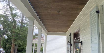 Porch Ceiling Staining