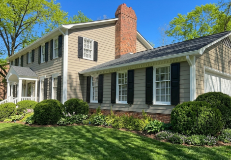 brown home exterior painting
