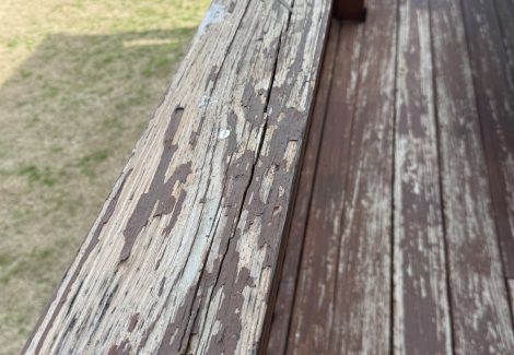 Weathered Deck before painting