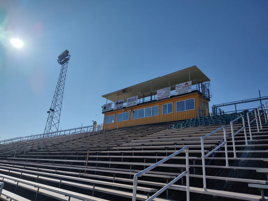 Football Press Box Before Exterior Painting Preview Image 3