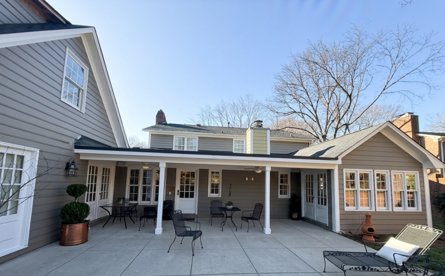 back of home brown exterior painting Preview Image 2