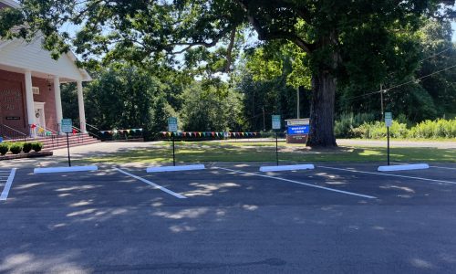 Church Parking Lot Painting