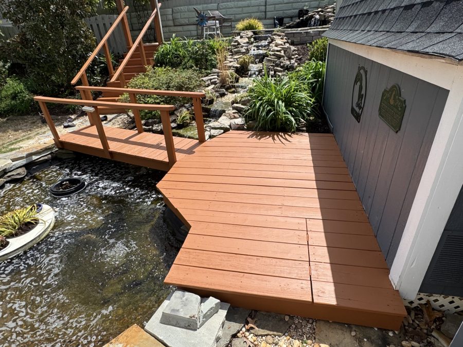 Koi Pond Deck Painting & Staining Greenville, SC Preview Image 1