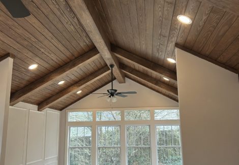 Stained Wood Ceiling