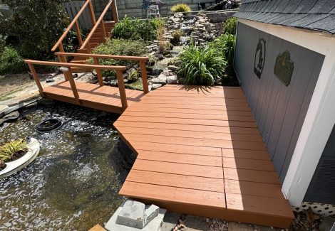 Koi Pond Deck Painting & Staining Greenville, SC