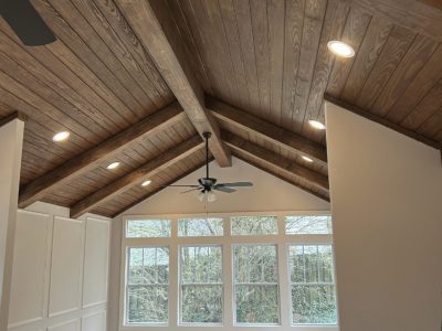 Wood Ceiling Staining in Greenville, SC