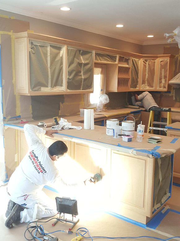 During Cabinet Painting Process Preview Image 5