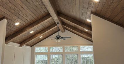 Stained Wood Ceiling