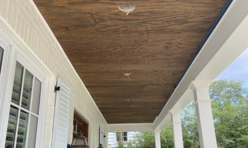 Porch Ceiling Staining